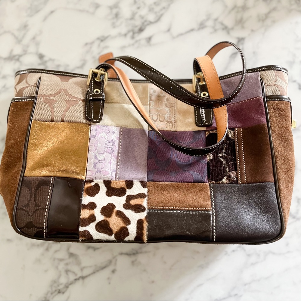 Coach Large Patchwork Handbag Purse